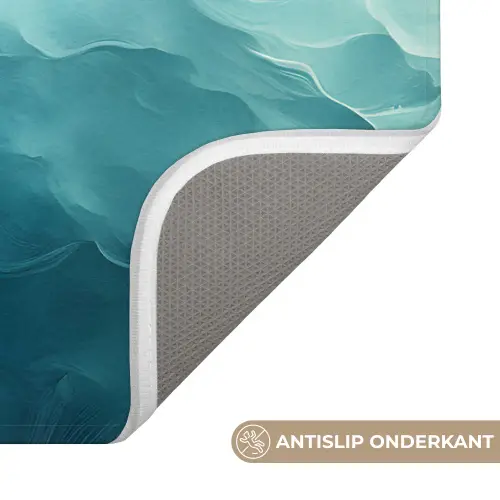 Zee - Silhouet - Abstract - Blauw WCmat klein -USP_AntislipNL