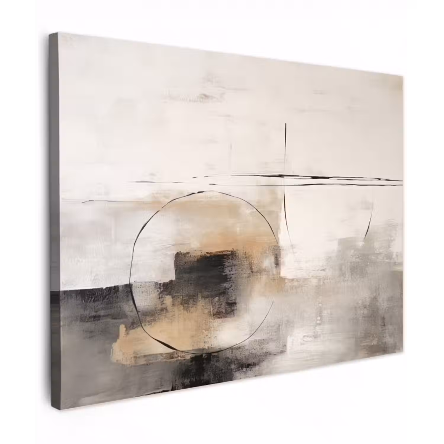 Leinwandbild - Kunst - Abstrakt - Grau - Industriell