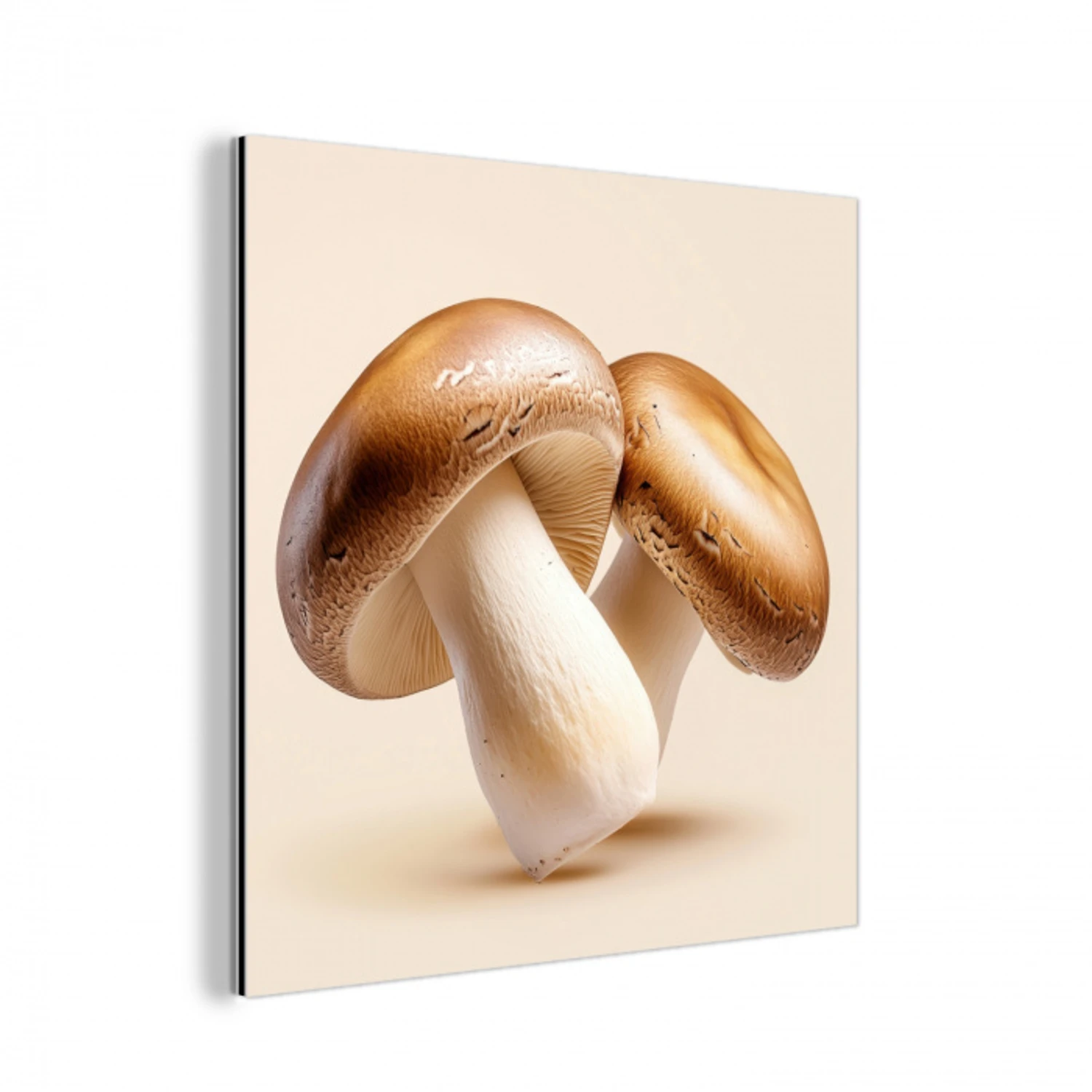 Champignons - Zacht - Beige aluminium wit klein -3d