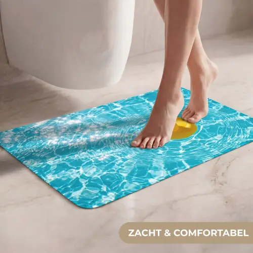 Badeend - Dobberen - Blauw WCmat klein -USP_ZachtNL