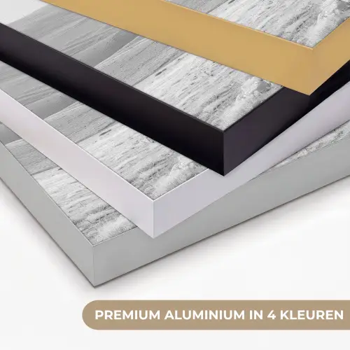 Boom - Natuur - Roze - Zwart wit Textielframe zwart klein -USP_kleurenNL