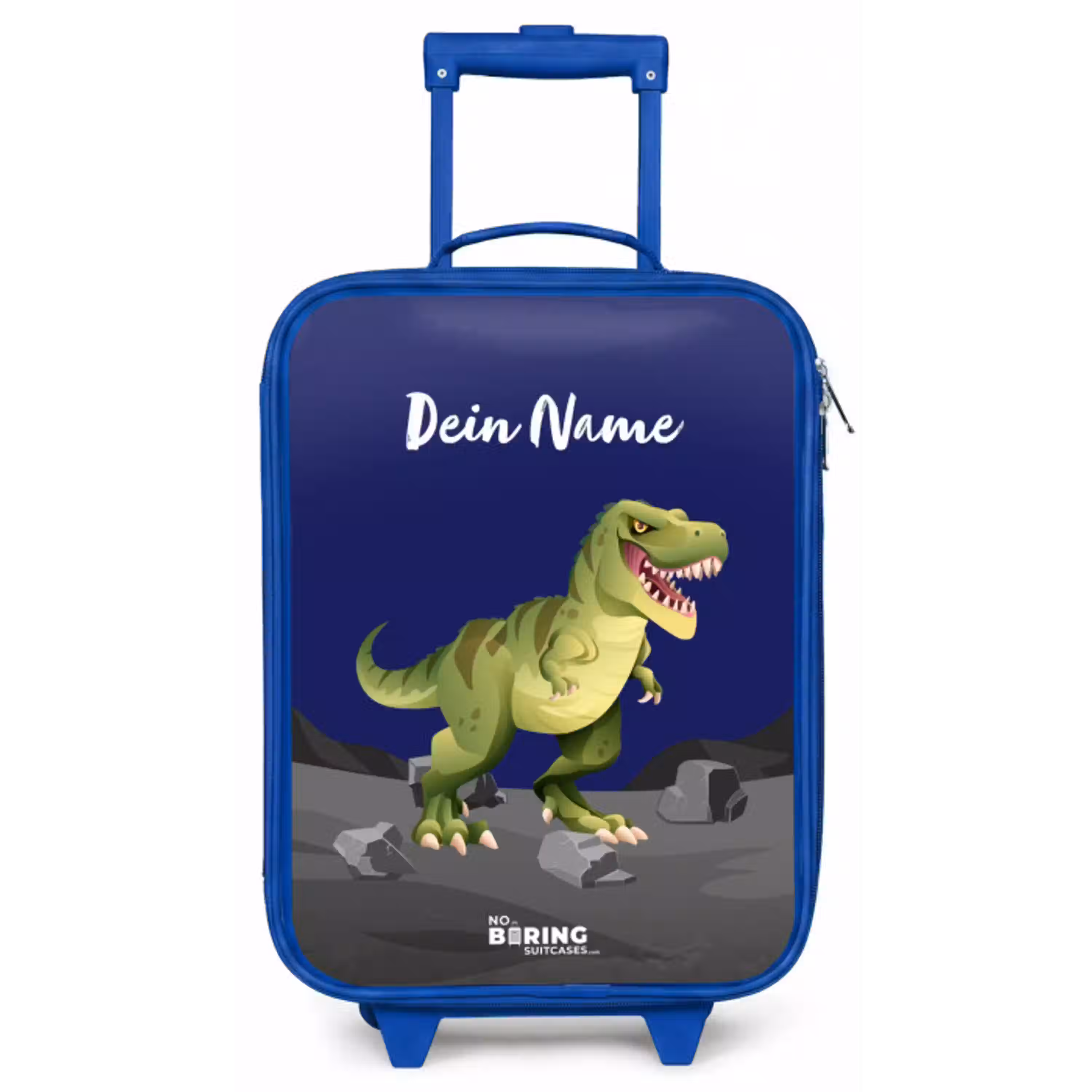 Tjibbe T-Rex Kinderkoffer - Blauw klein -zz3dotto