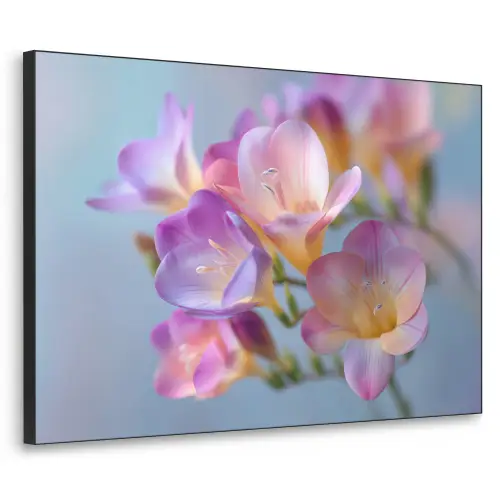 Bloemen - Paars - Overloop - Meeldraden Textielframe - compleet frame klein -3d