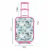 Zeedierenpatroon met dolfijnen, zeehonden en krabben Kinderkoffer - Roze klein -productfoto_formaten