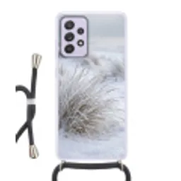 Duinen - Sneeuw - Strand - Winter - Serene Hoesje Samsung Galaxy A52 5G met koord klein -3d