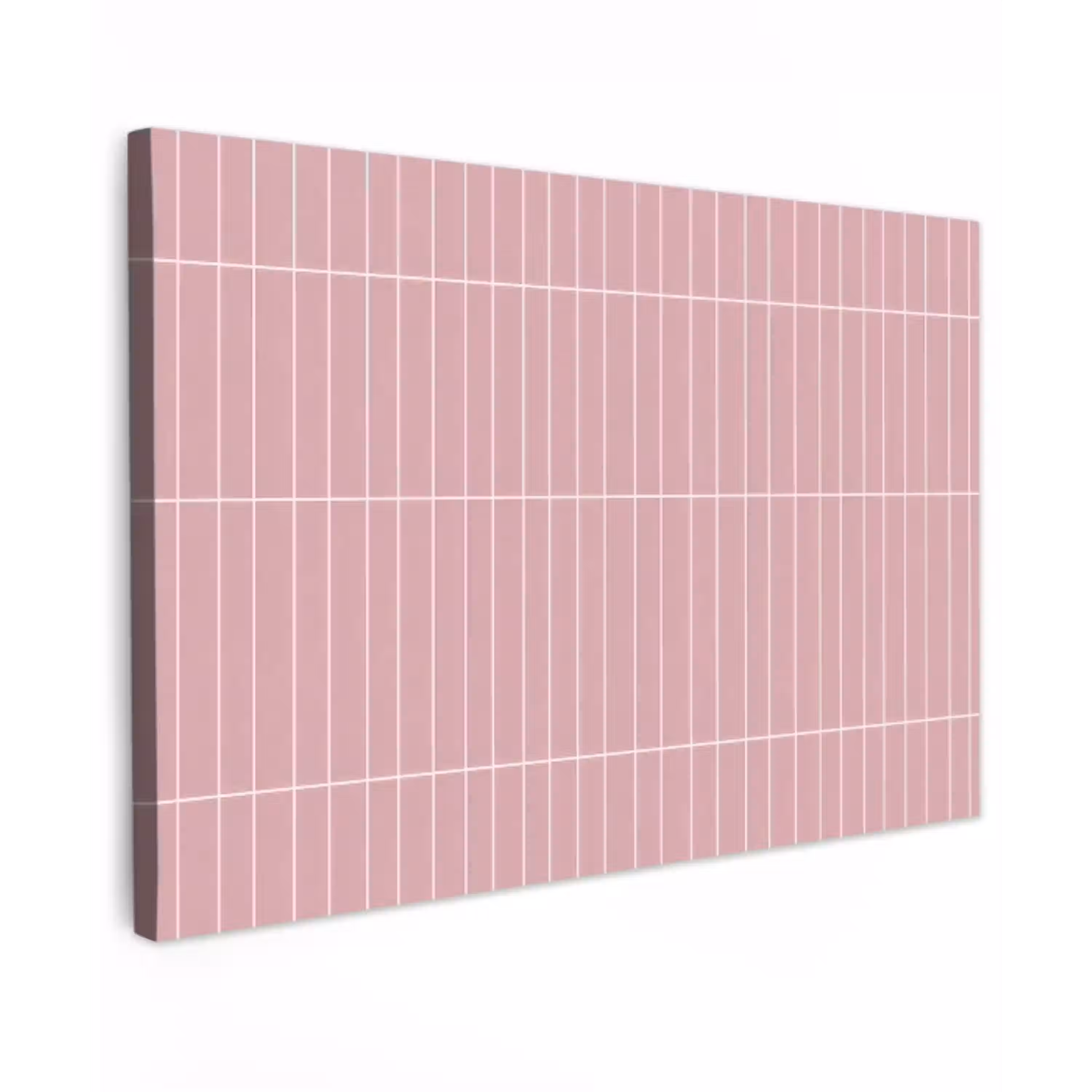 Verticaal - Wandtegel - Lichtroze canvas 2cm klein 34 -z3d