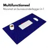 Yes fun - Rood - Blauw - Stippen Muismat XXL klein -sfeer4