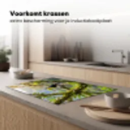 Toekan - Jungle - Natuur - Kleurrijk Inductie beschermer vinyl 3mm klein -sfeer1