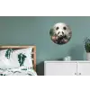 Panda - Dieren - Bloemen - Planten Wandcirkel aluminium klein -slaapkamer