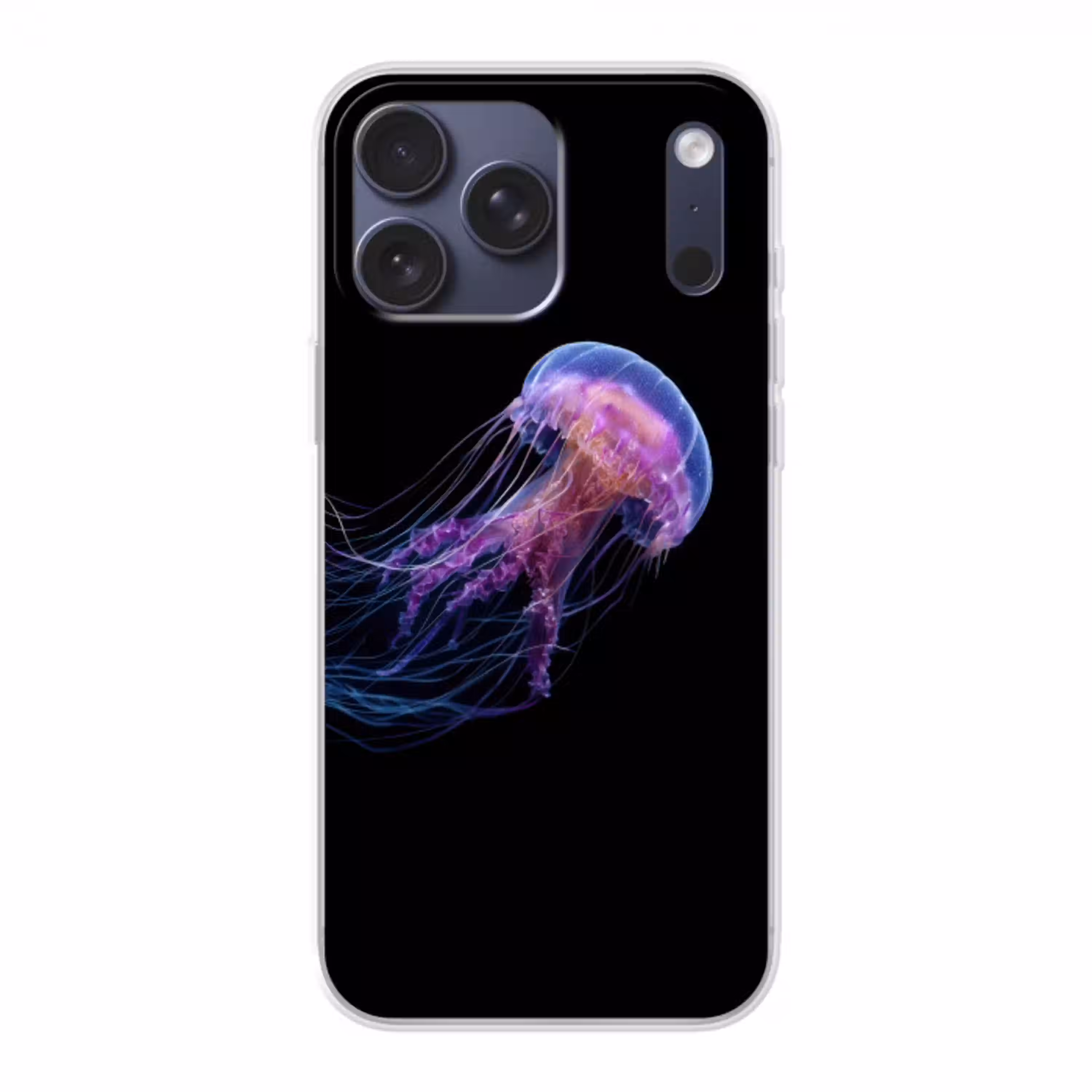 Kwal - Doorzichtig - Roze - Tentakels Telefoonhoesje iPhone 17 Pro Max klein -3d