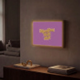 Manifest that shit - Paars - Glitter Light Box met batterij (Wandlamp) middel -sfeer1