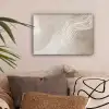 Golvende lijnen - Vloeiend - Zandkleurig canvas 2cm klein -sfeer1
