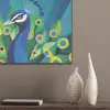 Pauw - Cirkels - Blauw PET vilt klein -sfeer6_closeup