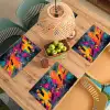 Abstract - Graffiti - Kleurrijk - Verfspatten Placemat vinyl groot -zzsfeer5_Kitchenyeah-website