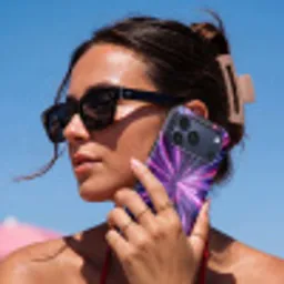 Lichtsnelheid - Ruimte - Roze - Paars Toughcase MagSafe Apple iPhone 17 Pro Max klein -Sfeer2V