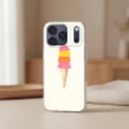 Schepijs - Hoorntje - Illustratie - Minimalistisch Telefoonhoesje iPhone 17 Pro Max klein -sfeer2