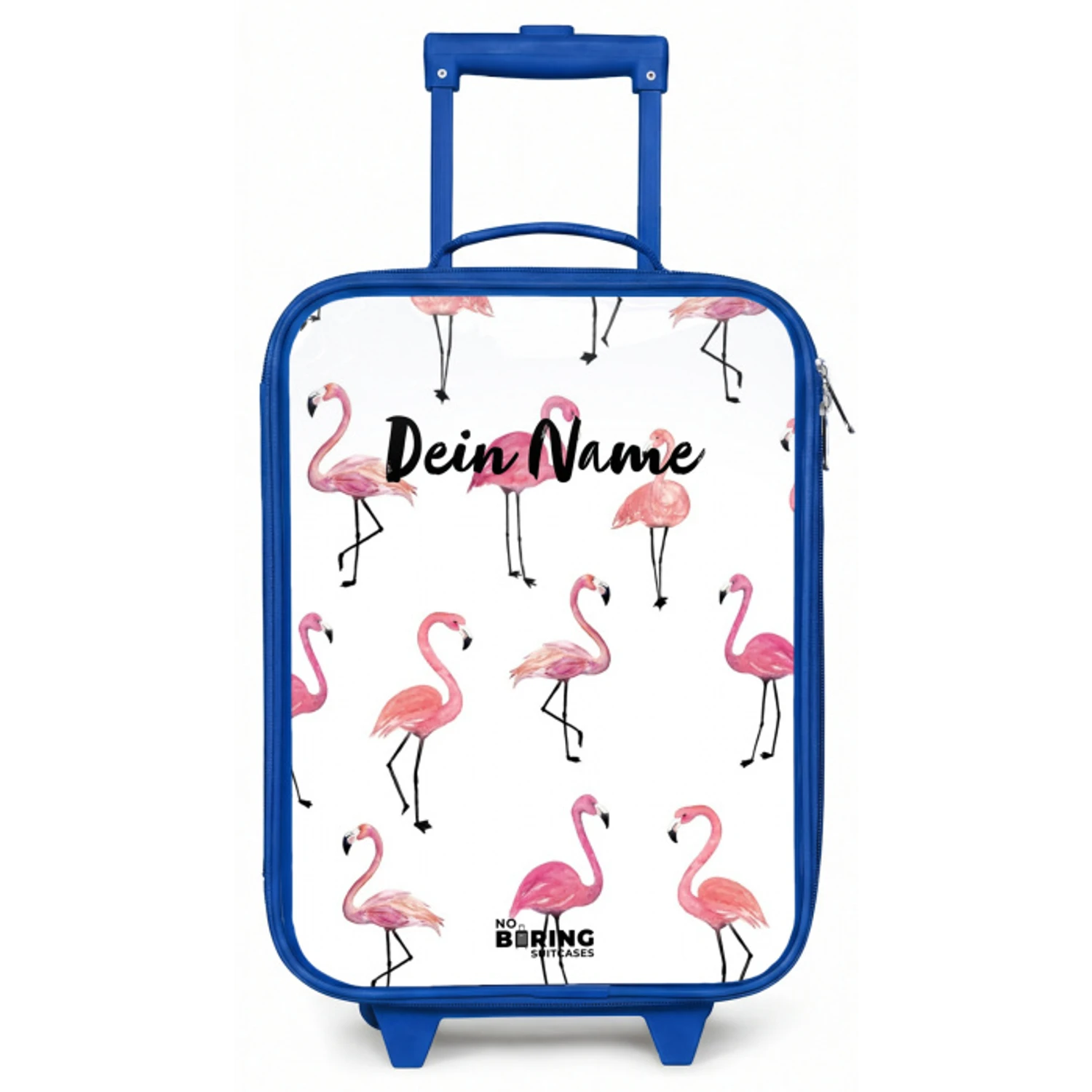 Flamingo feestje Kinderkoffer - Blauw klein -zz3dotto