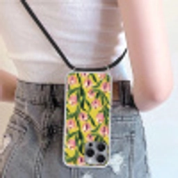 Tulpen - Botanisch - Geel Hoesje iPhone 16 Pro Max met koord klein 804 -sfeer5