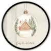 Quote - Winter - Kerst - Beige - Kerstbal Fotolijst rond zonder passe partout klein -3d