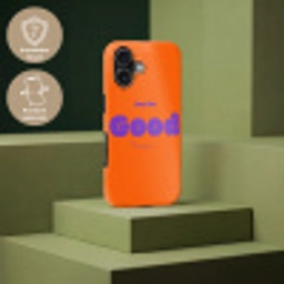 See the good - Paars - Oranje - Smiley Toughcase MagSafe Apple iPhone 17 klein -USP_PrintM_DE