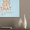 Blauw - Oranje - Tekst PET vilt klein -sfeer6_closeup