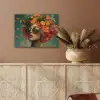 Vrouw - Sinaasappel - Bessen - Oranje PET vilt klein -sfeer4