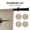 Golven - Penseelstreken - Beige - Minimalistisch Wandkleed katoen klein -sfeer2
