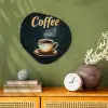 Koffie - Schotel - Koffiebonen - Retro Wandcirkel Organisch Forex 3mm klein -sfeer2