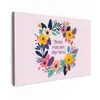 Bloemenkrans - Kleurrijk - Moeder canvas 2cm klein -z3d