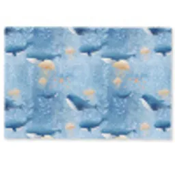 Walvissen - Oceaan - Blauw Deurmat klein 898 -zkaufland3d