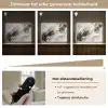 Abstract - Goud - Verf - Aesthetic - Art Light Box met batterij (Wandlamp) middel -USP_dimbaarNL