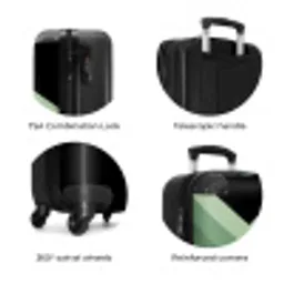 118 NBS - Handbagage koffer - Volwassenen Unisex middel zzzzzzzbolletjes_ENG
