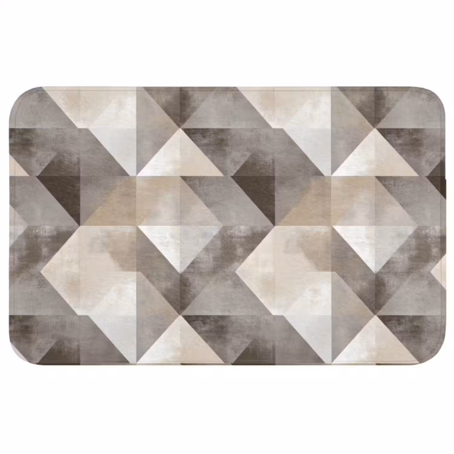 Wc Mat - Geometrisch - Motief - Aardetinten