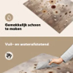 Wilde bloemen - Botanisch - Vintage - Natuur - Rustiek Inductie beschemer met haakjes klein -ky-schoon-nl