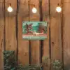Kat - Zwembad - Zonnebril - Drankje tuinposter los doek klein -sfeer1