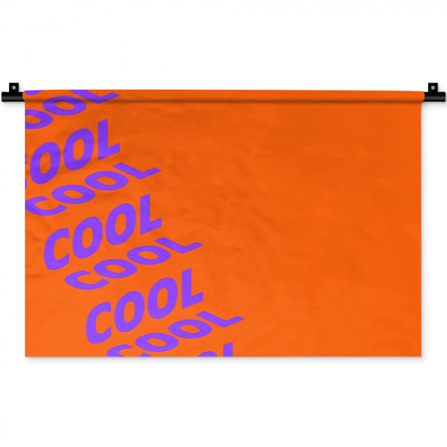 Cool - Paars - Oranje Wandkleed katoen klein -zz3d