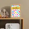 Hartjes - Kleurrijk - Patroon Light Box met kabel (Kinderlampje) klein -sfeer2_kind