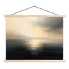 Zon - Horizon - Zee textielposter latten blank klein -3d
