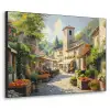 Dorp - Zon - Kraampjes - Huizen Textielframe - compleet frame klein -3d