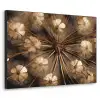 Droogbloemen - Bruin - Natuur Textielframe zwart klein -3d