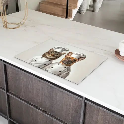 Kat - Hond - Kokskleding Inductie beschermer vinyl 3mm klein -sfeer8