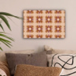 Ornament - Patroon - Oker canvas 2cm klein 34 -sfeer1