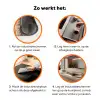 Schaap - Oog - Wit Inductie beschermer vinyl 3mm klein -zzzzzzz-td-werking