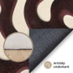 Organisch - Krachtig - Bruin Vloerkleed Rechthoek klein 1091 -uniquesellingpoint_antislip_NL_DE