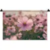Bloemen - Paars - Wazig Wandkleed katoen klein -zz3d