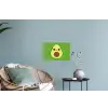Avocado - Groen - Speels Muursticker klein -plant
