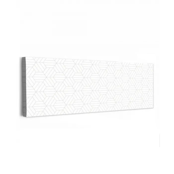 Patroon - Lijn - Design - Zwart - Wit canvas 2cm klein 828 -z3d