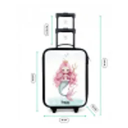 Suzy sirene Kinderkoffer - Zwart klein -productfoto_formaten