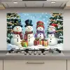 Vrolijk -  Sneeuw - Kleurrijk keuken achterwand spatscherm klein -3d_website