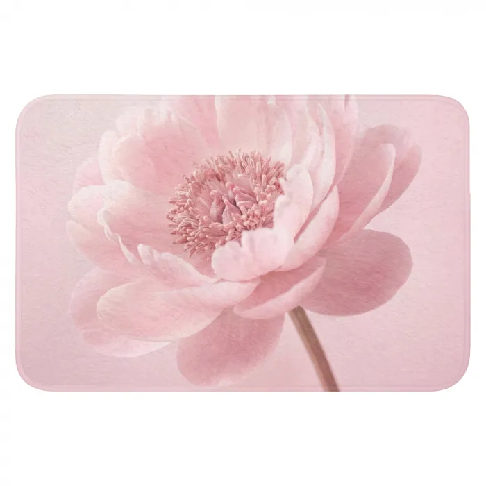 Bloem - Pioenroos - Roze WCmat klein -3d